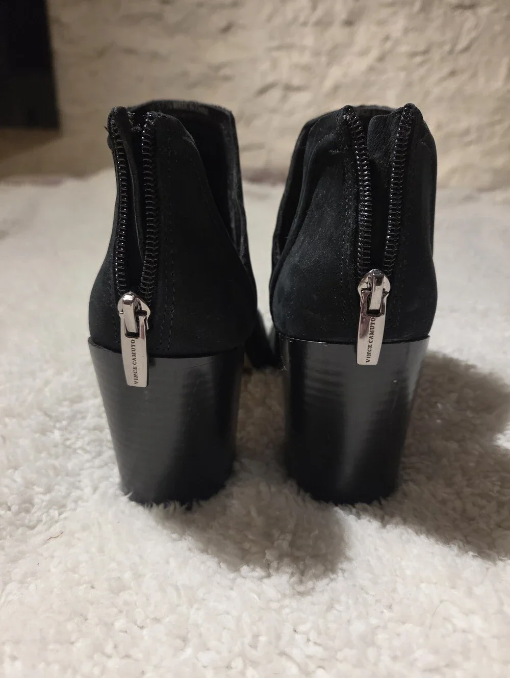 Vince Camuto Block Heel Open Toed Bootie - Sz7
